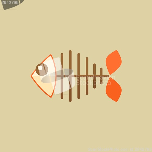 Image of Fish. Food Flat Icon