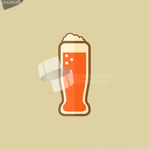 Image of Beer. Food Flat Icon