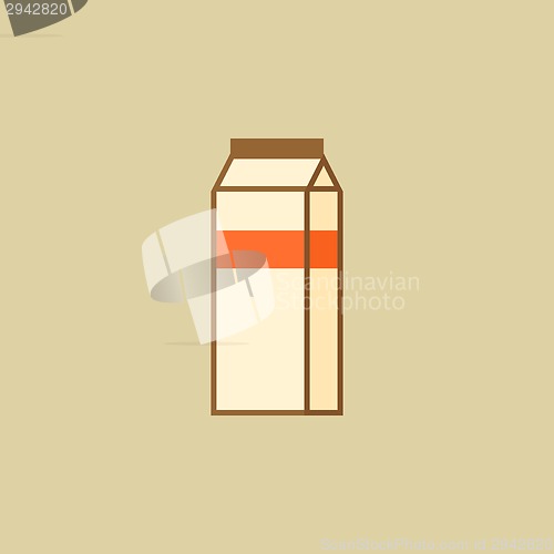 Image of Milk. Food Flat Icon