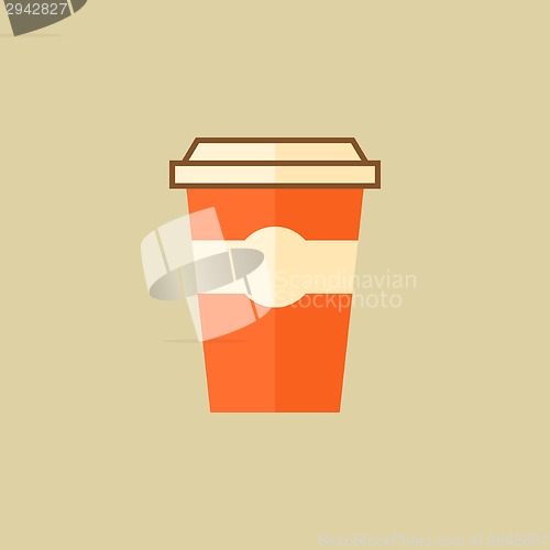 Image of Coffee. Drink Flat Icon