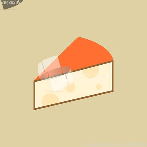 Image of Cheese. Food Flat Icon