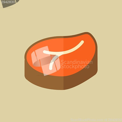 Image of Meat. Food Flat Icon