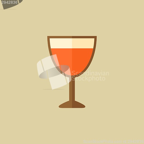 Image of Wine. Food Flat Icon