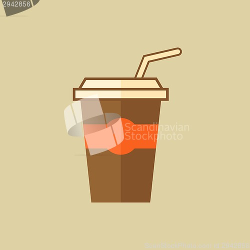 Image of Cocktail. Drink Flat Icon