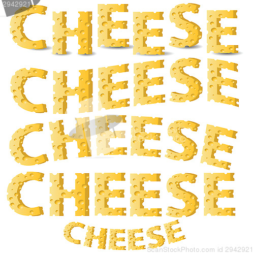 Image of cheese letters 