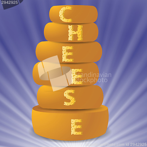 Image of set of cheeses