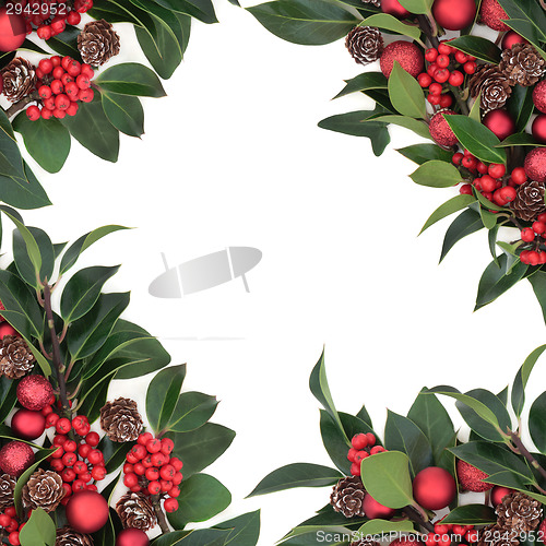 Image of Christmas Abstract Border