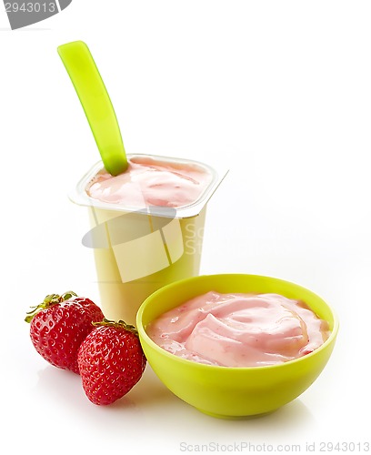 Image of strawberry yogurt