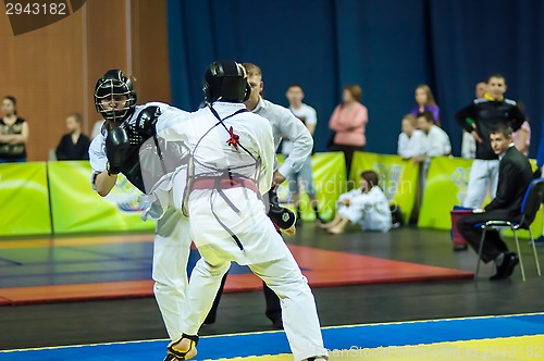 Image of Kobudo competition between boys.