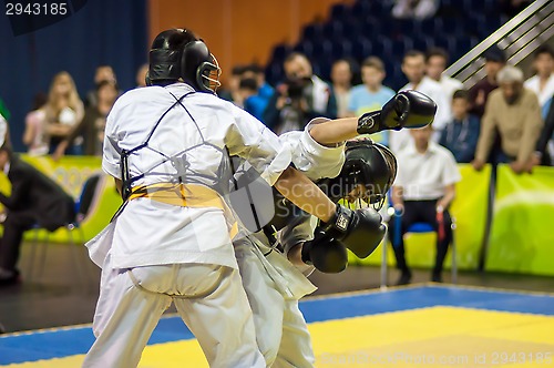 Image of Kobudo competition between boys.