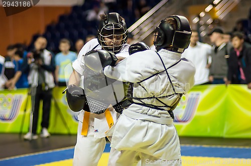 Image of Kobudo competition between boys.