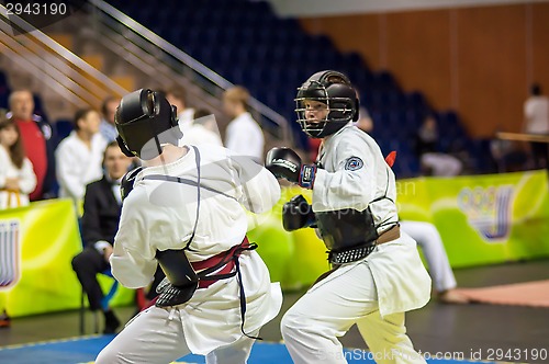 Image of Kobudo competition between boys.