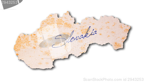 Image of Old paper with handwriting - Slovakia