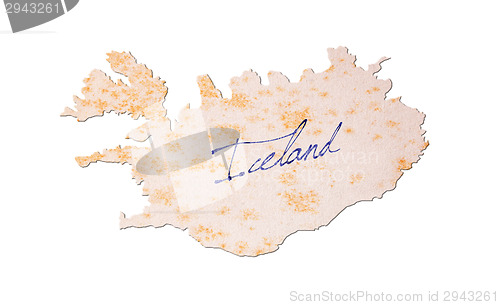 Image of Old paper with handwriting - Iceland