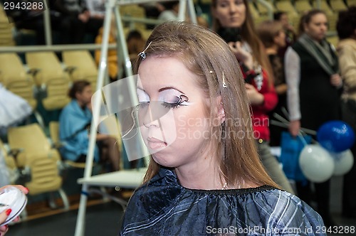 Image of Girl contest participant on the contemporary make-up