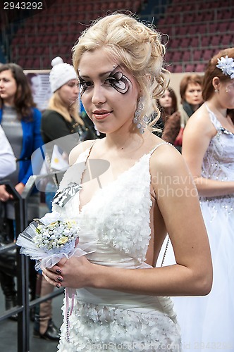 Image of Girl contest participant on the contemporary make-up