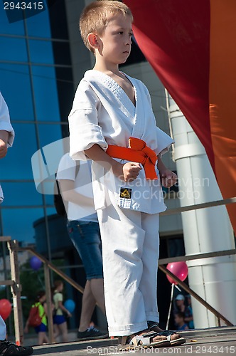 Image of Children are engaged in Taekwondo