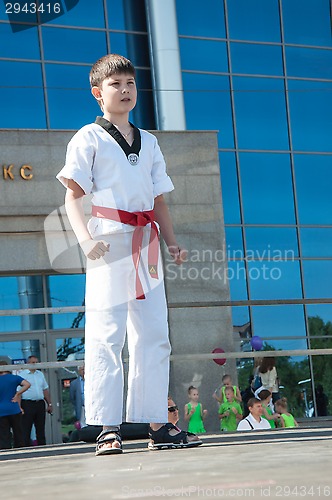 Image of Children are engaged in Taekwondo