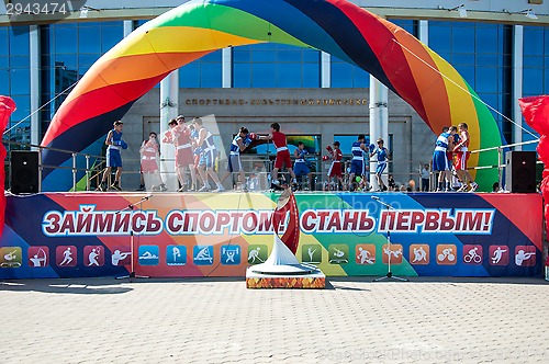 Image of The boys busy in boxing