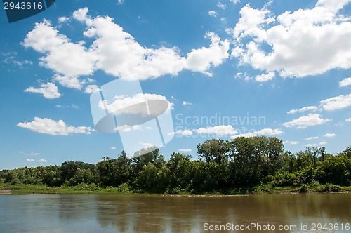 Image of The Ural River is the natural boundary between Europe and Asia