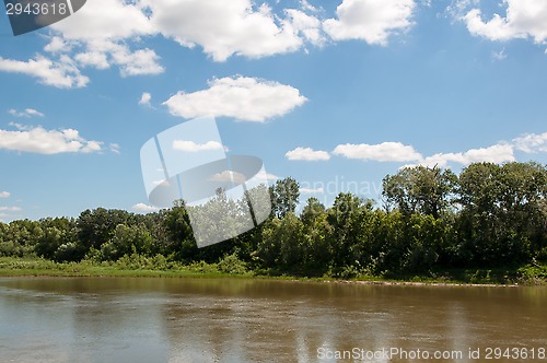 Image of The Ural River is the natural boundary between Europe and Asia