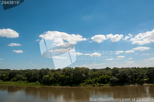 Image of The Ural River is the natural boundary between Europe and Asia