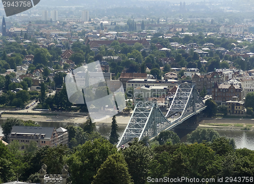 Image of Dresden with Blue Wonder