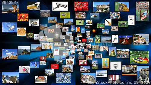 Image of A variety of photos as background 16 9