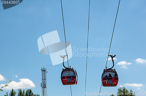 Image of The funicular link Europe and Asia in the city of Orenburg