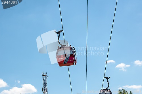 Image of The funicular link Europe and Asia in the city of Orenburg