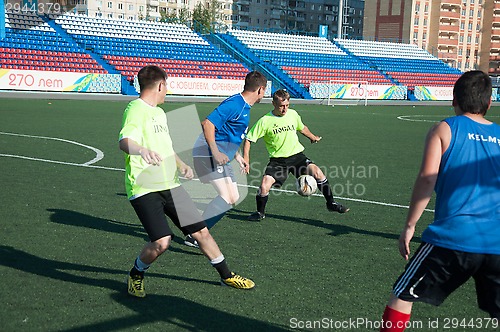 Image of Boys play football