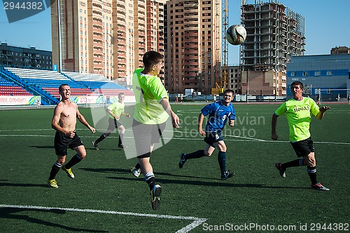 Image of Boys play football