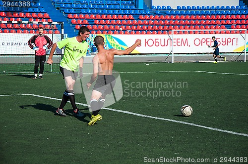 Image of Boys play football