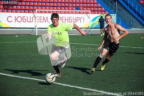 Image of Boys play football