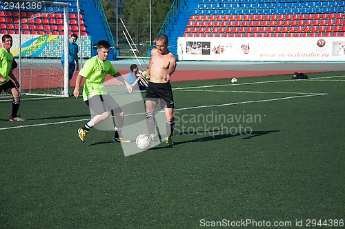 Image of Boys play football