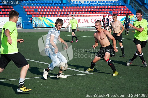 Image of Boys play football
