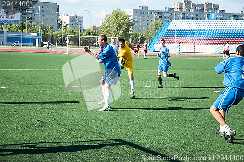 Image of Boys play football