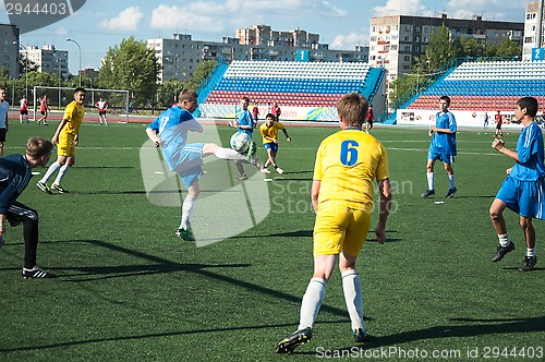 Image of Boys play football