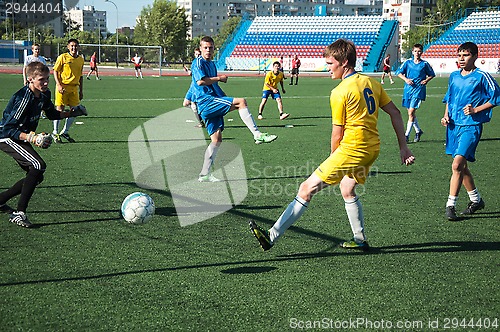 Image of Boys play football