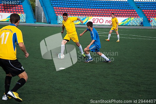 Image of Boys play football