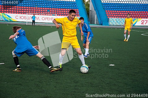 Image of Boys play football