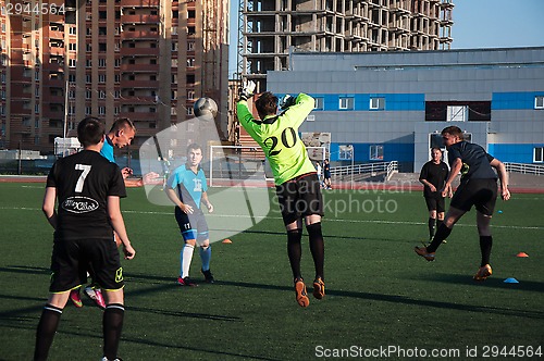 Image of Soccer game The goalkeeper number 20