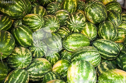 Image of Watermelon is sold at the Bazaar