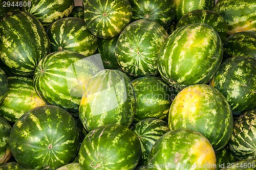 Image of Watermelon is sold at the Bazaar