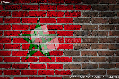 Image of Dark brick wall - Morocco
