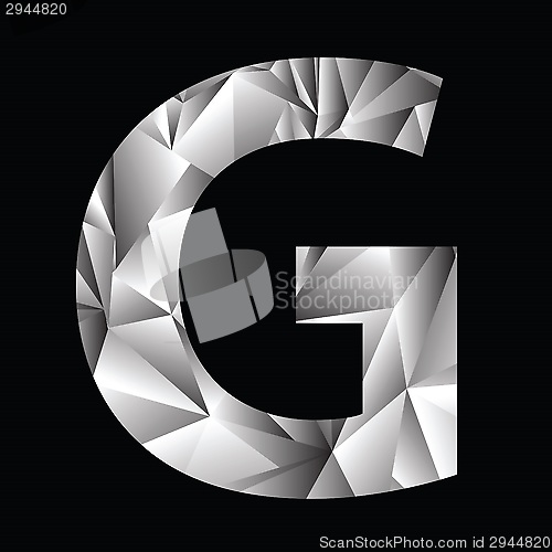 Image of crystal letter  G