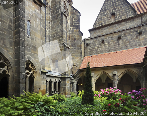 Image of monastery garden