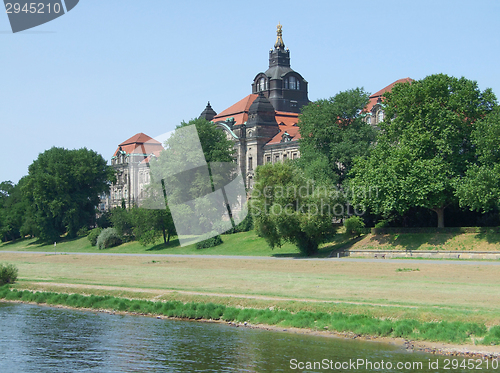 Image of historic building at River Elbe