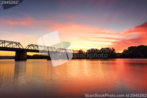 Image of Spectacular Sunset over Nepan River Penrith