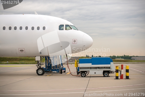 Image of White cargo plane at airport